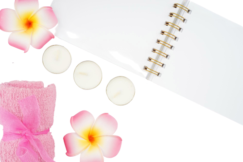 high-angle-view-pink-flower-table